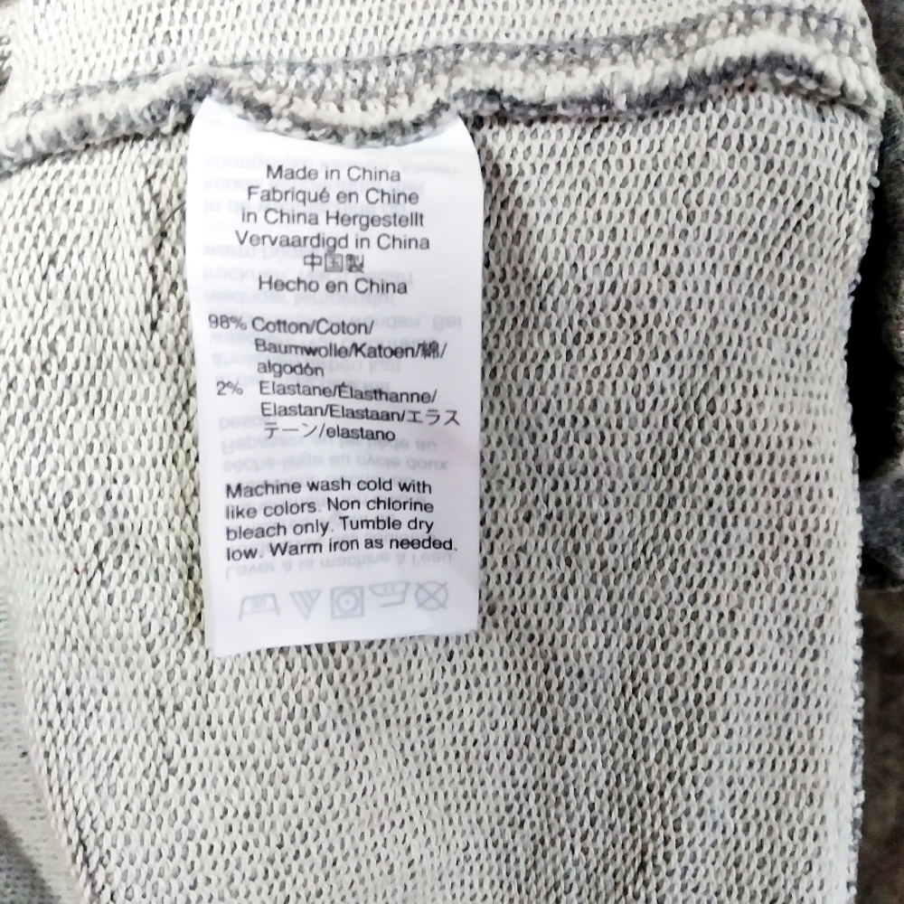 Madewell Miles Heather Gray Ruffle Sweatshirt - Picture 6 of 7